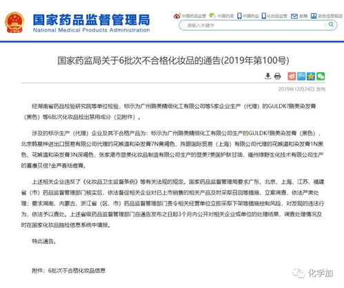 國(guó)家藥監(jiān)局發(fā)布通告 六批次化妝品抽檢不合格，消費(fèi)者應(yīng)警惕并正確選購(gòu)